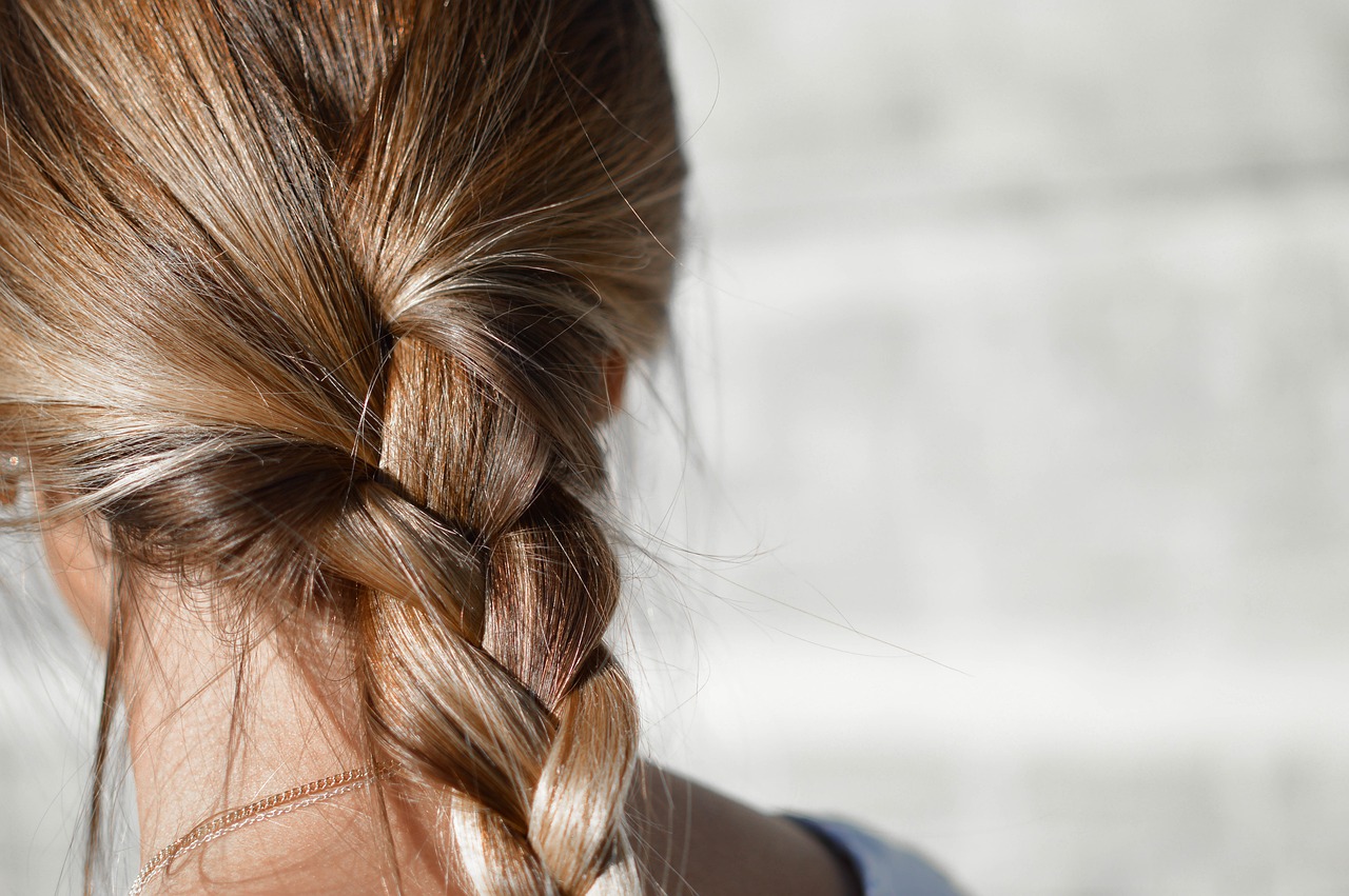 woman, hair, braid